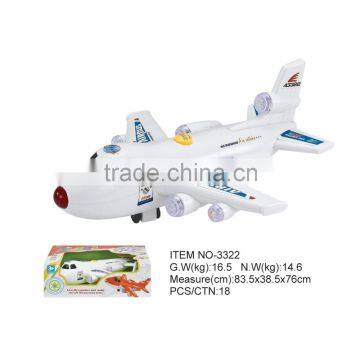 Kid Promotion Gift Toys-Electric Toys Plane, bo Aircraft With Light & Music