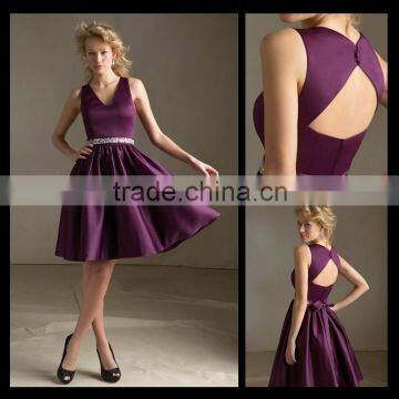 2014 Cheap Sweetheart Diamond Belt Bridesmaid Dress bm00039