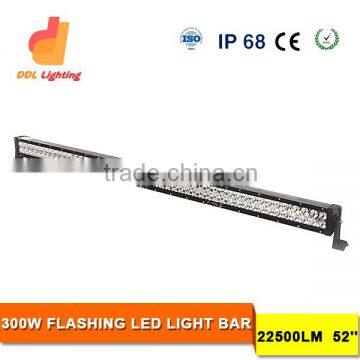 latest TWO COLOR CHANGING offroad 300 watt led light bar for CARS TRUCKS BOATS TANKS with certification Emark rohs