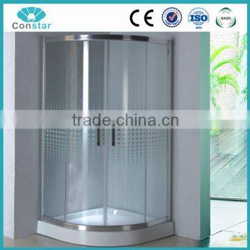 Square fiberglass reinforced shower enclosure