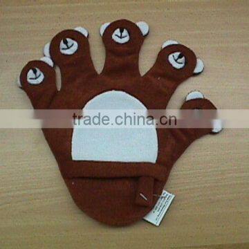 Lovely Bathing Animal Hand Glove Puppet for kid