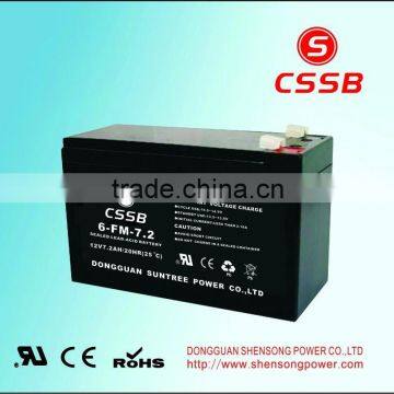 12V7.2AH sealed lead acid battery