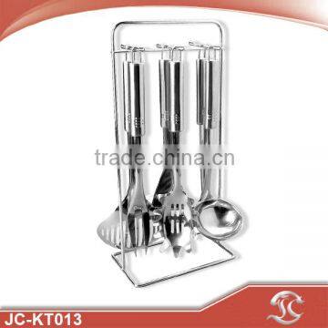 6PCS stainless steel cooking tool set with SS holder