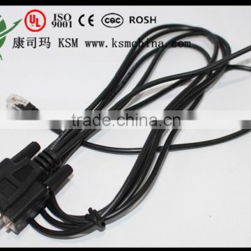 PVC cable DB 9m to Rj11 wire hareness for PC connector