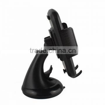 For All Mobile Phone With Suction Cup Deesign Leather Grain Universal Windshield Mount Holder Car Holder photo-3