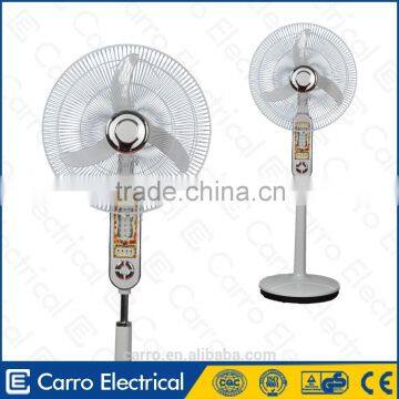 Carro Electrical 18inch 12v 18w standing solar 12v dc motor fan