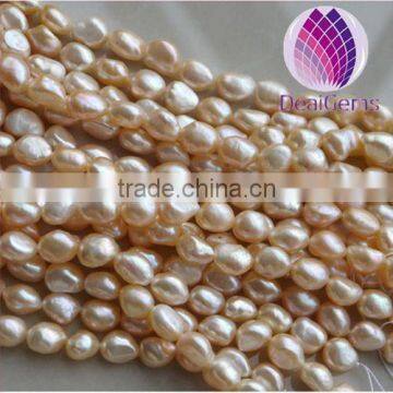 10-11mm Natural White Freshwater Pearls AAA Grade Baroque Pearls