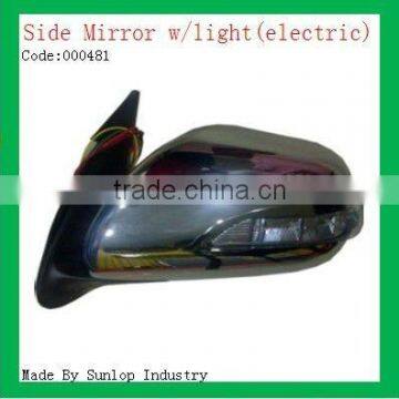 toyota parts 000481 Side Mirror chrome with indicator light hiace back review mirror toyota hiace chrome side mirror with light