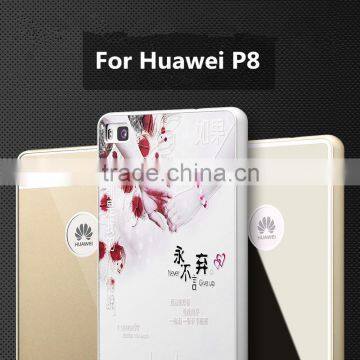 Senkang factory wholesale PC case with metal Frame mobile phone case for Huawei P8