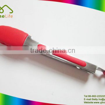 Hot sale Stainless steel high quality Colorful silicone pastry tongs