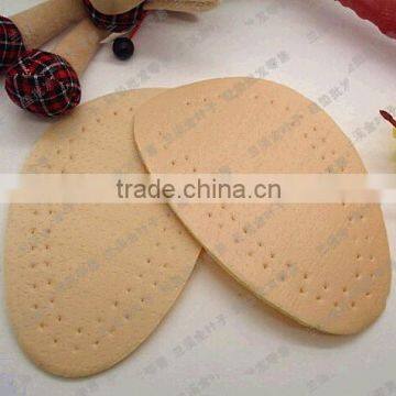 2016 Custom forefoot padded leather insoles for sandals wool felt insole