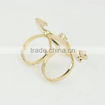 Fashion Jewelry Boat Anchor Dual Silver Ring photo-2