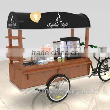 high quality new style food cart / food kiosk / coffee cart design for outdoor used