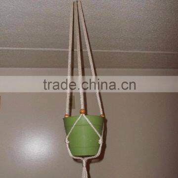 HANDMADE NATURAL ROPE MACRAME PLANT HANGER