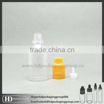 high quality eye drop bottle with childproof tamper evident cap, pet eliquid bottle 30ml plastic vials