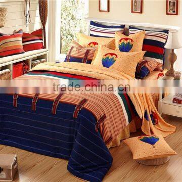 four six 2014 new fashion lattice reactive printing bedding set