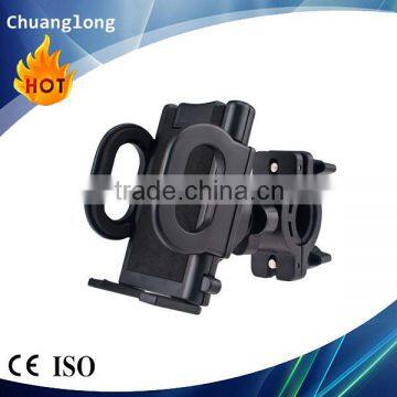 Non-slip rotating handlebar bike mount for universal smartphone