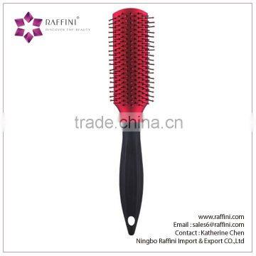 Raffini New Patterned Direct sales Plastic rubber coating Finishging hair brush