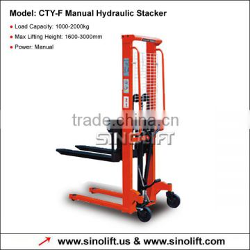 CTY-F Manual Hydaulic Stacker with Fixed Forks