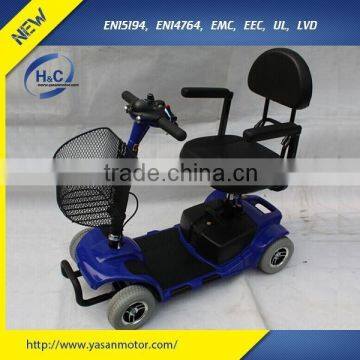 Lightweight china famous four wheel portable folding electric scooter for elderly