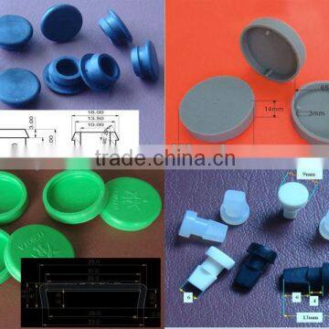 1/4" 1/2" 1" 2" silicone rubber cap silicone rubber waterproof dustproof hole plugs