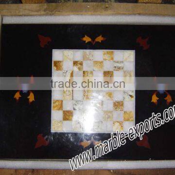 Inlay Marble Chess Table Top