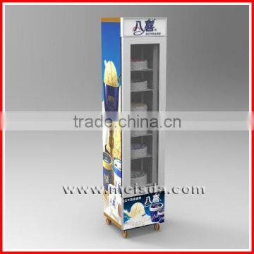 105L upright display freezer, ice cream freezer display, Chiller Freezer Display,