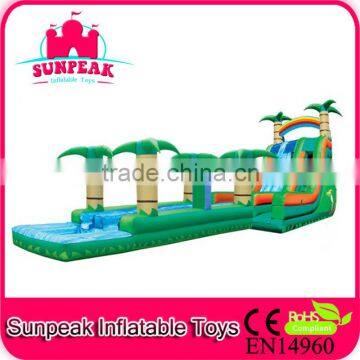 Palm Tree China Giant Inflatable Water Slide For Adult