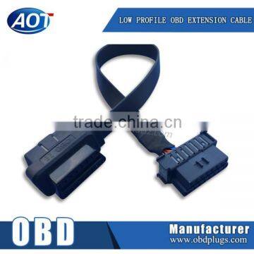 2015 wholesale obd M+F to F extension cable obd2 flat cable