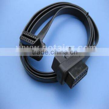 OBD2 ELM327 Adapter 16 Pin 2 in 1 Male Female Dual Scanner Cable Converter Cable Pass Through Obd photo-2