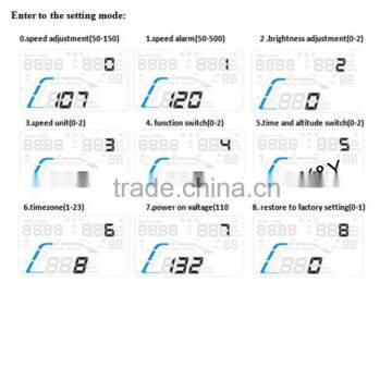 3 Inch Car Obd2 HUD Display the Engine Speed,water Temperature, Voltage XY-HUD207 photo-5