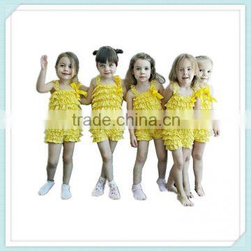 Lace Hem Hot Pink Black Rompers Jumpsuits Wholesale Baby Lace Romper Solid Ruffle Petti Romper Posh Girls Lace Romper for Kids photo-6