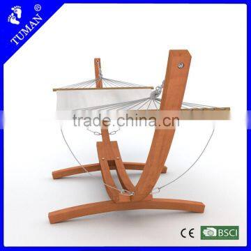 Hot Sell Wooden Hammock Stand With Cable Rope