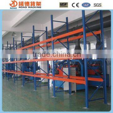 Metal shelving for pallet storage