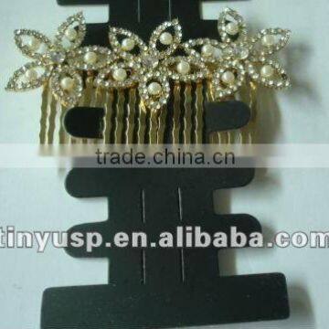 Hottest fashion metal hair comb