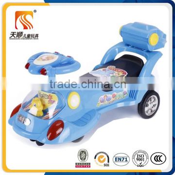 2016 hot sale popular model baby kids swing toy car wiggle car twist car for child