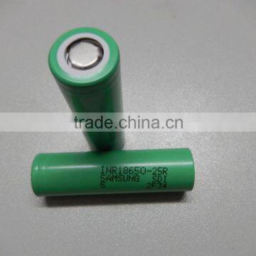 20A 18650 25R INR18650-25R 2500mah high power battery cell for e-cig samsung battery