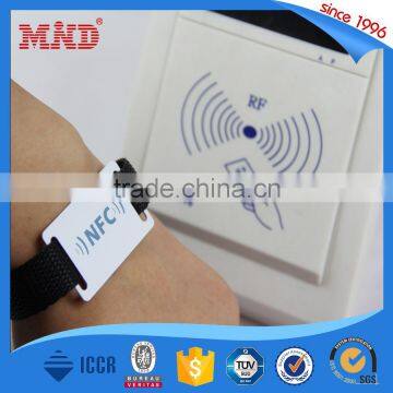 MDWW37 Adjustable NFC Wristband Event and Festival Use Disposable Woven Nfc Bracelet photo-3