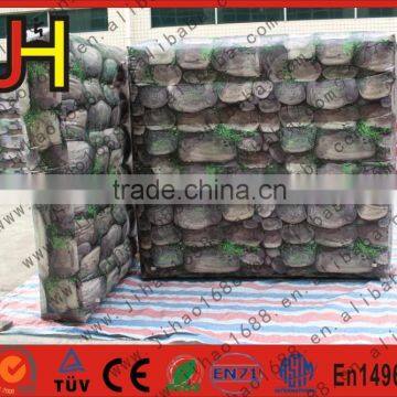 Cheap Green&White T-Shape Wall Inflatable Paintball Bunkers For Sale