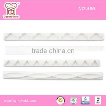 Cake decorating stick molds plastic cake frill cutters