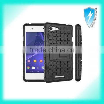 Rugged Anti Shock Drop Protective Case with Kickstand for Sony Xperia E2