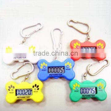 2013 best&cheap novelty promotional gift digital pet dog pedometer with clip