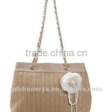 Raffia Traw Beach Bag for Girls in Summer