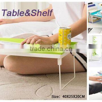 2016 new product plastic fold table for laptop