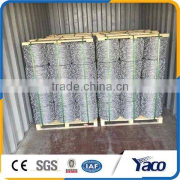 Beautiful surface treatment BWG14x14 high tensile wire barbed wire