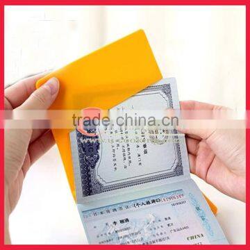 Colourful silicone passport case