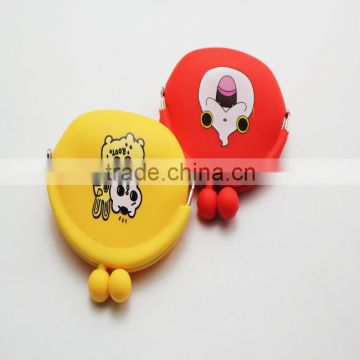 New arrival custom pattern silicone coin purse for children