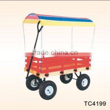 Kids Wagon/Bollerwagon/Kids Wooden Cart With A Plastic PlatfondTC4199