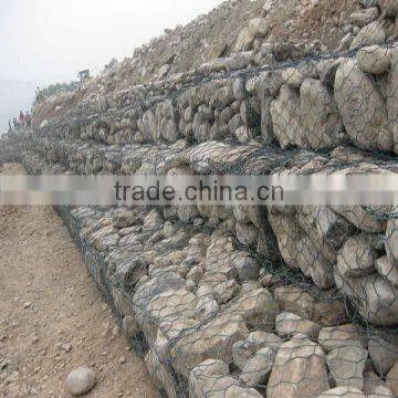 Galvanized river bank protect gabion basket/gabion box/Reno mattress