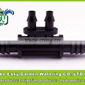 Barb Connectors for 12mm hose and 2 outlet of 1/4'' micro tubing. Automatical garden irrigation